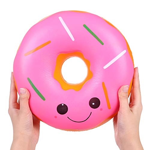 ANBOOR Squishies Krapfen Donuts Super Groß Bunt Antistress Squishies Squeeze Spielzeug Quetsch Slow Rising Stress Relief Toys Squishies Spielzeug für Kinder Erwachsene von ANBOOR