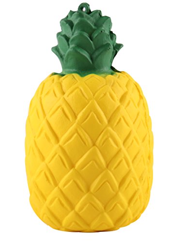 Anboor Squishies Ananas Obst Antistress Squishies Squeeze Squishies Quetschen Slow Rising Spielzeug Toys Stress Relief Speelgoed Squishies Geschenk für Kinder Erwachsene Gelb(6.5*6.5*12cm, 1 Stück) von ANBOOR