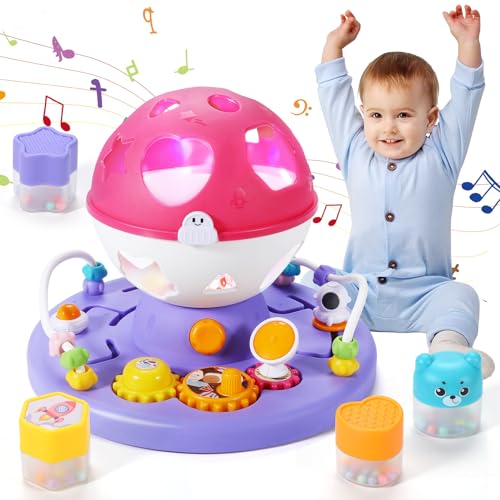 Anby families Baby Spielzeug ab 1 Jahr Mädchen Junge,Formensortierspiel Musikspielzeug mit Musik/Licht,Lernspielzeug Geschenk Babyspielzeug ab 12 18 Monate von Anby families