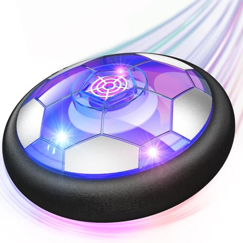 Ancesfun Air Power Fußball Spielzeug, Hover Power Soccer Football Aufladbar mit LED Beleuchtung Ball und Schaumstoßstange, Indoor Fussball Geschenke für Kinder Jungen Mädchen 3 4 5 6 7 8-12 Jahren von Ancesfun