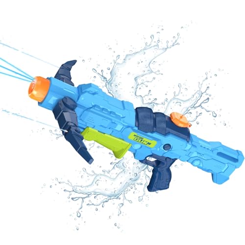 Wasserpistole, XXL Super Pistole Spielzeug Long Shooting Range Powerful Blaster mit Großer Water Soaker Gun für Sommer Draussen Wasser Spielzeug für Kinder & Erwachsene von Ancesfun