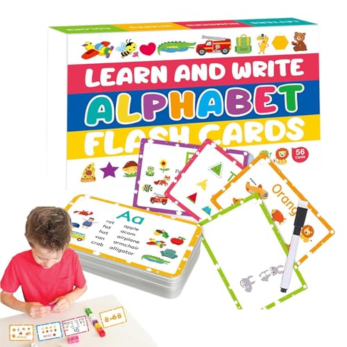 Ancsttu Alphabet Lernkarten,Bunte Buchstaben Lernkarten Für Vorschule - Interaktive Wörter des Alphabets Karteikarten für Kindergarten Vorschule Zuhause & Unterwegs Ancsttu Alphabet Lernkarten,Bunte Buchstaben Lernkarten Für Vorschule - Interaktive Wörter des Alphabets Karteikarten für Kindergarten Vorschule Zuhause & Unterwegs von Ancsttu