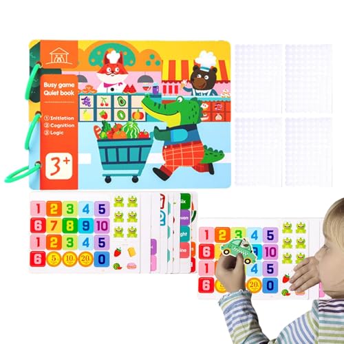 Ancsttu Busy Book, Busy Activities Board - Bildung, Reisespielzeug, Aktivitätsbücher - Frühpädagogisches Spielzeug, Kleinkindspielzeug für, Mädchen, Kinder zur Entwicklung von Lernfähigkeiten von Ancsttu