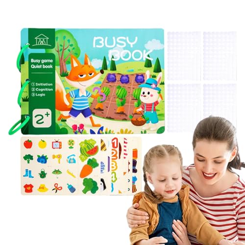 Ancsttu Busy Book für Kinder, Busy Book,Tragbare Lernaktivitätsbücher | Frühpädagogisches Spielzeug, Kleinkindspielzeug für, Mädchen, Kinder zur Entwicklung von Lernfähigkeiten von Ancsttu