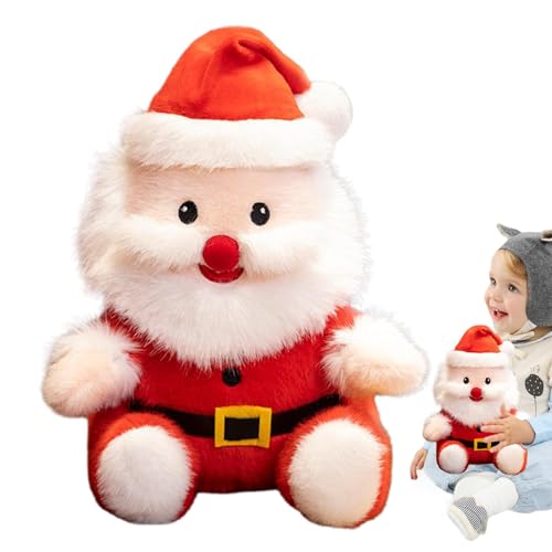 Ancsttu Gefüllte Weihnachtsmann-Spielzeugpuppe,Weihnachtsmann-Stofftierpuppen - Weihnachtsmann-Stoffpuppen - Weiche Weihnachtsplüschtiere für Schlafzimmer, Sofa, Wohnzimmer von Ancsttu