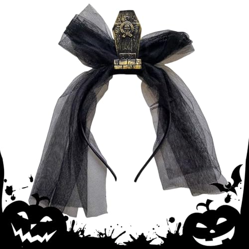 Ancsttu Halloween Kopfschmuck | Vintage Grabstein Kopfschmuck Mit Schleier,Gruseliges Halloween Kostüm Zubehör Für Maskenbälle Bühnenshow Party Cosplay Ancsttu Halloween Kopfschmuck | Vintage Grabstein Kopfschmuck Mit Schleier,Gruseliges Halloween Kostüm Zubehör Für Maskenbälle Bühnenshow Party Cosplay von Ancsttu