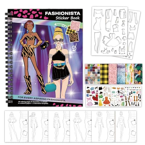 Ancsttu Kleidungsstickerbuch | Mode Design Malsticker Buch Für Kleinkinder | Interaktives Lernspielzeug Für Kinder Ab 3 Jahren Mädchen Lehrer Zuhause Reise Spielzeit Ancsttu Kleidungsstickerbuch | Mode Design Malsticker Buch Für Kleinkinder | Interaktives Lernspielzeug Für Kinder Ab 3 Jahren Mädchen Lehrer Zuhause Reise Spielzeit von Ancsttu