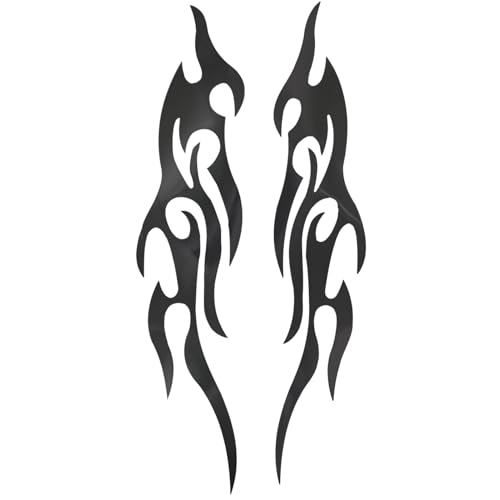 Ancsttu Motorrad Aufkleber - Flammenmuster Stylische Aufkleber - 2 Stücke Wetterfestes Abzeichen Coole Designs Für Stoßstange, LKW & Fenster Ancsttu Motorrad Aufkleber - Flammenmuster Stylische Aufkleber - 2 Stücke Wetterfestes Abzeichen Coole Designs Für Stoßstange, LKW & Fenster von Ancsttu