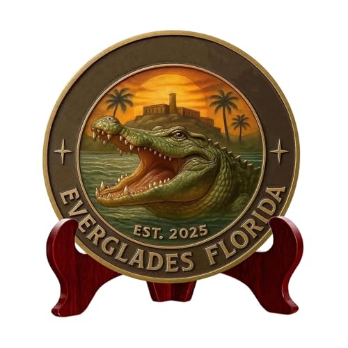 Ancsttu Münze Für Sammler - Alligator Münze Humorvoll | Ausstellungsdekoration Für Sammler Von Marinegeschichte, Kindern Und Floridaliebhabern Ancsttu Münze Für Sammler - Alligator Münze Humorvoll | Ausstellungsdekoration Für Sammler Von Marinegeschichte, Kindern Und Floridaliebhabern von Ancsttu