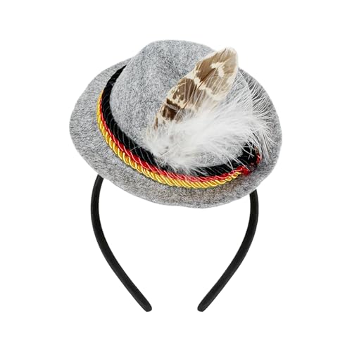 Ancsttu Oktoberfest Kopfband Hutstil | Bierfest Kopfbedeckung Zubehör | Retro Filz Hutbänder Für Frauen Zu Oktoberfest Und Halloween Veranstaltungen Ancsttu Oktoberfest Kopfband Hutstil | Bierfest Kopfbedeckung Zubehör | Retro Filz Hutbänder Für Frauen Zu Oktoberfest Und Halloween Veranstaltungen von Ancsttu