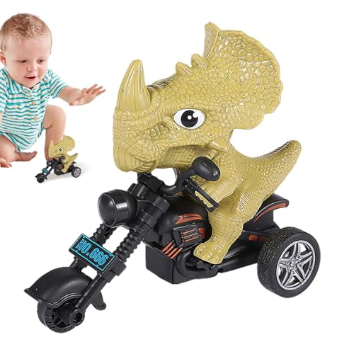 Ancsttu Reibungsbetriebenes Dinosaurierauto, Dinosaurier-Spielzeugauto | Trägheits-Motorradspielzeug | Reibungsbetriebenes Motorrad-Spielspielzeugauto für Kinder, Dinosaurier-Autospielzeug für von Ancsttu