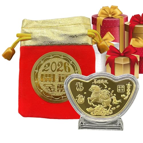 Ancsttu Sammlermünze | Jahr des Pferdes Chinesische Münze,Kind Dekoration Sammler Geschenk Erwachsene Männer Frauen Jahreswechsel Party Deko Zuhause Wohlstand Ancsttu Sammlermünze | Jahr des Pferdes Chinesische Münze,Kind Dekoration Sammler Geschenk Erwachsene Männer Frauen Jahreswechsel Party Deko Zuhause Wohlstand von Ancsttu