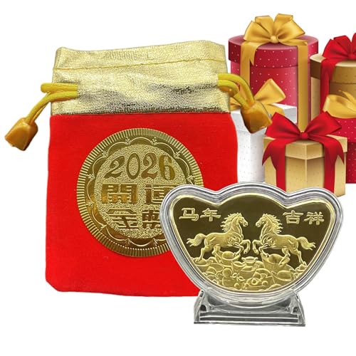 Ancsttu Seltene Münze Für Sammler | Jahr des Pferdes Chinesische Münze,Kind Dekoration Sammler Geschenk Erwachsene Männer Frauen Jahreswechsel Party Deko Zuhause Wohlstand Ancsttu Seltene Münze Für Sammler | Jahr des Pferdes Chinesische Münze,Kind Dekoration Sammler Geschenk Erwachsene Männer Frauen Jahreswechsel Party Deko Zuhause Wohlstand von Ancsttu