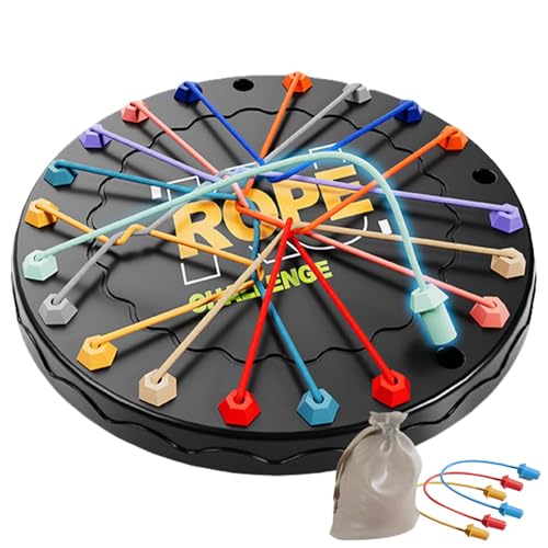 Ancsttu Twisted Rope Spiel, Twisted Rope Brettspiele Puzzle Strategie Brettspiel Seilknoten Spiel Denkaufgabe Fädelseil Puzzle Für Kinder Erwachsene von Ancsttu