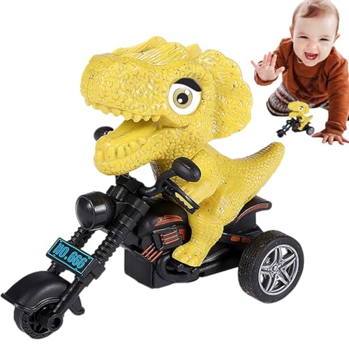 Ancsttu Zurückziehendes Dinosaurierauto, Dinosaurier-Motorradspielzeug - Trägheits-Motorradspielzeug | Reibungsbetriebenes Motorrad-Spielspielzeugauto für Kinder, Dinosaurier-Autospielzeug für von Ancsttu