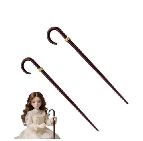 Miniatur Vintage Gehstock, 2 Stück Miniatur Gehhilfen, Gehhilfe Requisiten Vintage Requisitenstab Handstöcke Deko Zubehör Für Rollenspiele Und Miniszenen, 8,4x1,4cm Miniatur Vintage Gehstock, 2 Stück Miniatur Gehhilfen, Gehhilfe Requisiten Vintage Requisitenstab Handstöcke Deko Zubehör Für Rollenspiele Und Miniszenen, 8,4x1,4cm von Ancsttu