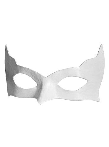 Andracor Venezianische Maske - Colombina Incognito weiß Venezianische Ledermaske von Andracor