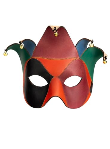 Andracor Venezianische Maske - Colombina Joker Venezianische Ledermaske von Andracor