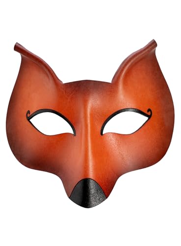 Andracor Venezianische Maske - Volpe de cuoio Venezianische Ledermaske von Andracor