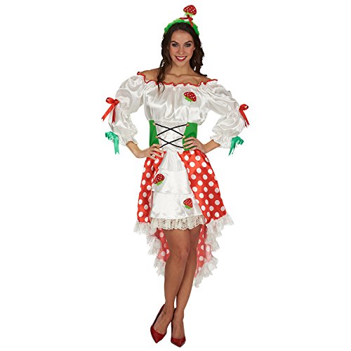 Andrea Moden - Kostüm Glückspilz, Kleid, Vokuhila Schnitt, Fliegenpilz, Mottoparty, Karneval von Elbenwald