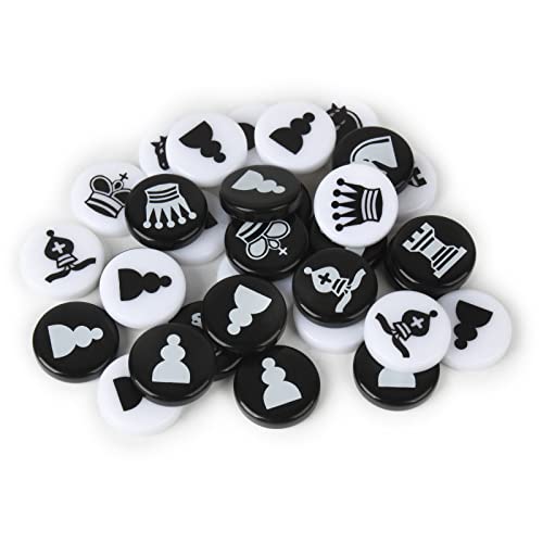 Andux Chess Backgammon Plastikfiguren nur Bauern XQZ-04 (Schachfiguren) von Andux