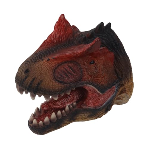 Andux Dinosaurier Handpuppe Realistisch Weichgummi Interaktives Rollenspiel Handpuppe Spielzeug DWST-01 (Allosaurus) von Andux