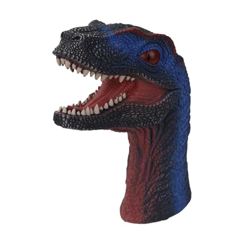 Andux Dinosaurier Handpuppe Realistisch Weichgummi Interaktives Rollenspiel Handpuppe Spielzeug DWST-01 (Velociraptor) von Andux