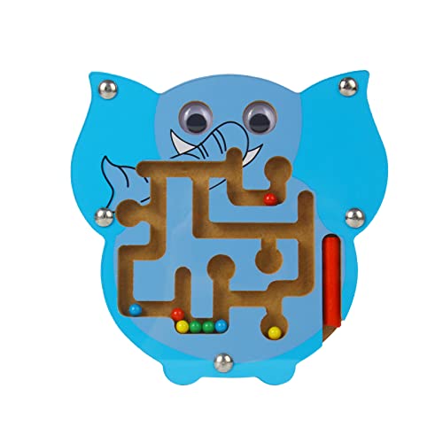 Andux Mini Wooden Magnetisches Labyrinth an Bord Spiel für Kinder MGYX-01(Elefant) von Andux