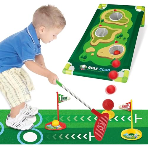 Andux Plastic Retractable Kleinkind Golf Set Educational Golf Toy Set für Jungen Mädchen 3 4 5+ Jahre alt WJGEF-02 (Buntes) 777-584 von Andux