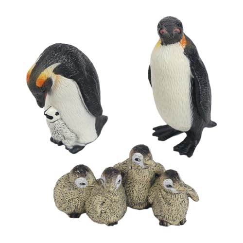 Andux Realistische Tiere Figuren Familie Set Meeresleben Wilder Dschungel Lernen Pädagogisches Spielset FZDW-06 (Pinguin, 3Stk/Set) OX117-127 von Andux