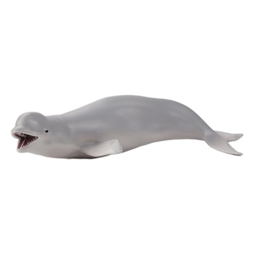 Andux Realistische Tiere Figuren Spielzeug Meeresleben Wilder Dschungel Lernen Lernspielzeug FZDW-04 (Beluga-Wal) von Andux