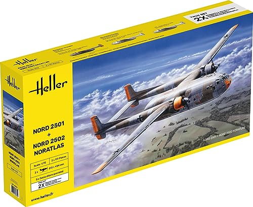 heller 85374 Nord 2501 + Nord 2502 Noratlas Twinset 1/72 von Heller