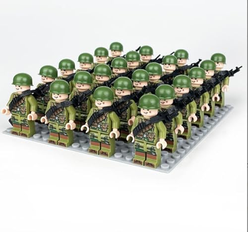 Anevios 30 Stück Teiliges Soldaten Spielset Toy Soldiers Ww2 Military Mini Figures Building Kit Polizei WW2 Armee Spielzeuge zum Ww2 Army Soldaten Ww2 Militär Spielzeug von Anevios