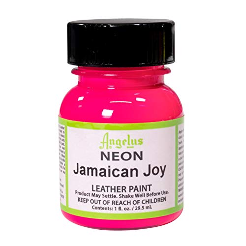 Angelus Acryl Lederfarbe Neon Jamaincan Joy Pink 29,5ml von Angelus