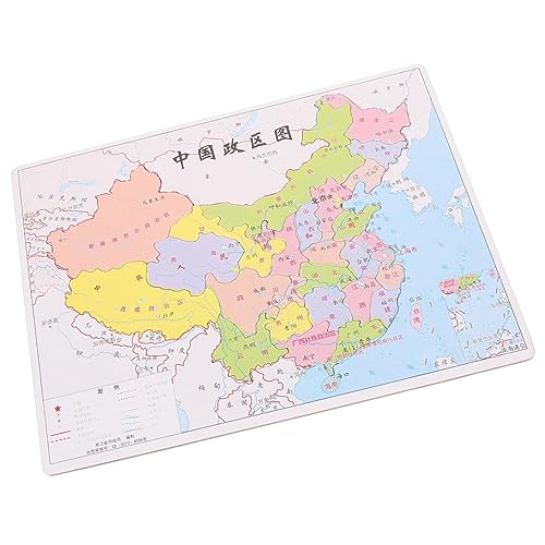 Angoily 1 Satz interaktives grundwissen China-Karten-Puzzle Geografie Lernspielzeug Lernspielzeug Kindererziehungsspielzeug passendes China Karte Papier von Angoily