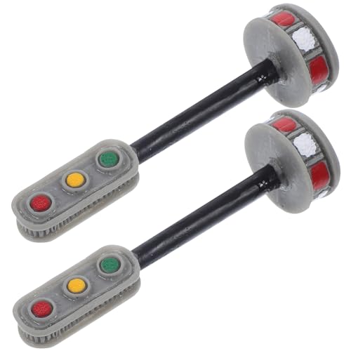 Angoily 2 Stück Miniatur Ampelanlage Realistische Straßenlampen für Puppenhaus Dekoration Kinderspielzeug zur Verkehrserziehung Sicheres Langlebiges Design Harz Angoily 2 Stück Miniatur Ampelanlage Realistische Straßenlampen für Puppenhaus Dekoration Kinderspielzeug zur Verkehrserziehung Sicheres Langlebiges Design Harz von Angoily