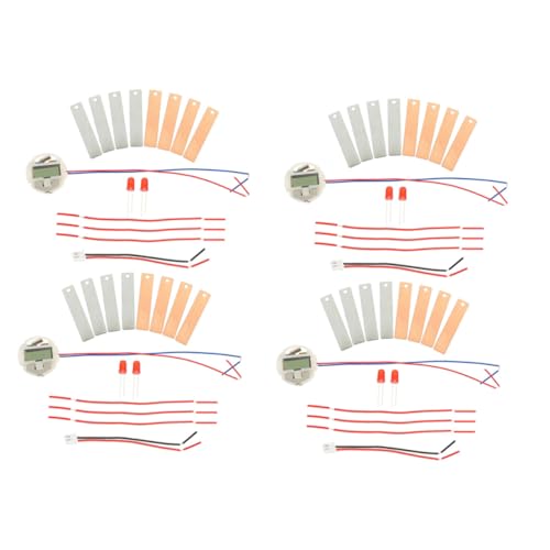 Angoily 4 Sätze DIY Fruchtbatterie Experimentierkasten mit LED Licht und Elektronischer Uhr Physik Lernspielzeug für Stem Wissenschaftsbausatz für Zuhause und Schule Angoily 4 Sätze DIY Fruchtbatterie Experimentierkasten mit LED Licht und Elektronischer Uhr Physik Lernspielzeug für Stem Wissenschaftsbausatz für Zuhause und Schule von Angoily