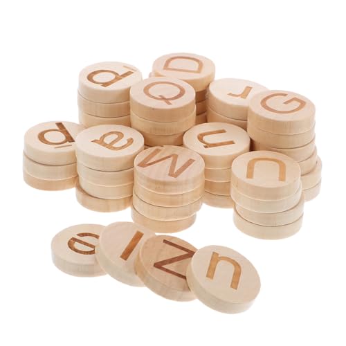Angoily 52 Stück Teiliges Montessori Lernspielzeug Holzbuchstaben Rund Alphabet Discs Sichere Kanten Interaktive Vorschul Lernaktivitäten Angoily 52 Stück Teiliges Montessori Lernspielzeug Holzbuchstaben Rund Alphabet Discs Sichere Kanten Interaktive Vorschul Lernaktivitäten von Angoily