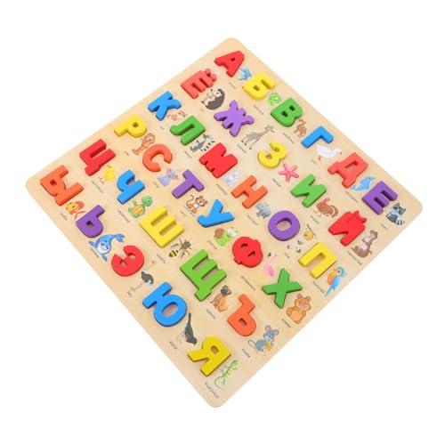 Angoily Montessori Holzpuzzle Russisches Alphabet Großes Lernspielzeug für Buntes Buchstabenbrett zur Sprachförderung und Vorstellungskraft Sicheres Tragbares Vorschulspielzeug für Eltern Angoily Montessori Holzpuzzle Russisches Alphabet Großes Lernspielzeug für Buntes Buchstabenbrett zur Sprachförderung und Vorstellungskraft Sicheres Tragbares Vorschulspielzeug für Eltern von Angoily