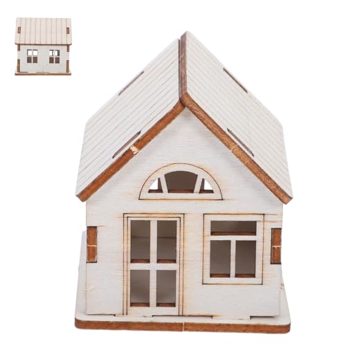 Angoily Unfertiges Holzhaus Bastelset Miniatur Weihnachtskulisse Modell DIY Holzhaus Bausatz für Erwachsene und Holz Weißrohling Puzzle für Weihnachtsdekoration Angoily Unfertiges Holzhaus Bastelset Miniatur Weihnachtskulisse Modell DIY Holzhaus Bausatz für Erwachsene und Holz Weißrohling Puzzle für Weihnachtsdekoration von Angoily