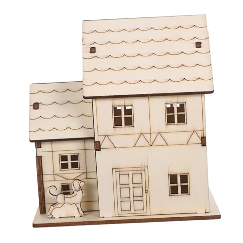 Angoily Unfertiges Holzhaus Bausatz mit Led-licht DIY Miniatur Villa Modell Originelles Holz-Puzzle Fördert Räumliches Denken Inklusive Kleber für Erwachsene und Bastler Angoily Unfertiges Holzhaus Bausatz mit Led-licht DIY Miniatur Villa Modell Originelles Holz-Puzzle Fördert Räumliches Denken Inklusive Kleber für Erwachsene und Bastler von Angoily