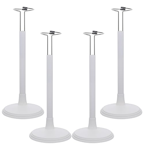 Angoily Weiß Einstellbare Puppenbestände Für 8 Bis 12 Zoll Puppen 4Pcs Doll Stand Display Inhaber Aktion Abbildung Zahlen Display Rack Doll Bär Ständer Für Aktionszahlen von Angoily