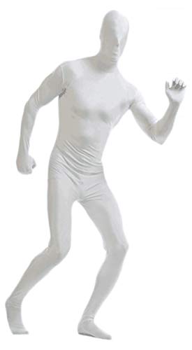 Aniler Herren und Damen Spandex Ganzkörperanzug Zentai Kostüm Bodysuit (L, Weiß) von Aniler