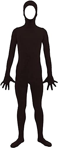 Aniler Herren und Damen Spandex Open Face Ganzkörper Zentai Kostüm Bodysuit (L, Schwarz) von Aniler