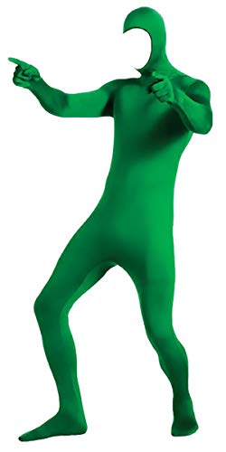 Aniler Herren und Damen Spandex Open Face Ganzkörperanzug Zentai Kostüm Bodysuit (XX-Large, Grün) von Aniler