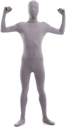 Aniler Zentai Kostüm für Damen und Herren, Spandex, Größe M, Grau von Aniler