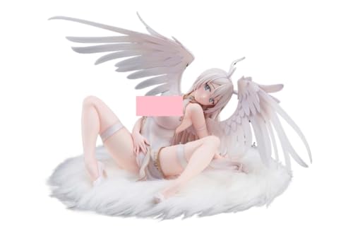 1/4 Engel in Weiß nsfw Figur Ecchi Figur Anime Girl Figur Waifu Figur Hentaii Figur Anime Figur Anime Figur Mädchen 18+ Unzensierte Sammlung Geschenk Modell Spielzeug 19 cm (sitzende Haltung) von AnimaFg