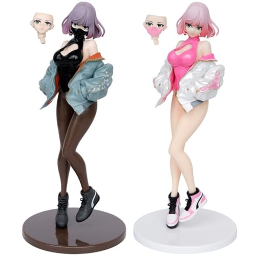 Actionfigur, Ecchi-Figur, Original-Charakter, Sneakers, Anime-Fan-Statue, Puppe, Geschenk, bevorzugtes Modell, Sammlerspielzeug, Geschenk, Höhe 22,5 cm (einschließlich Sockel)(2PC) von AnimaFg