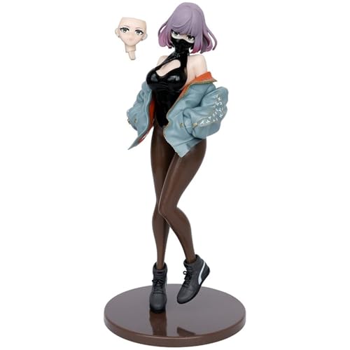 Actionfigur, Ecchi-Figur, Original-Charakter, Sneakers, Anime-Fan-Statue, Puppe, Geschenk, bevorzugtes Modell, Sammlerspielzeug, Geschenk, Höhe 22,5 cm (einschließlich Sockel)(Black) von AnimaFg