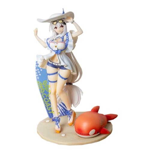 AnimaFg Ecchi-Figur, Originalcharakter, Anime-Mädchenserie, Heimdekoration, Geschenk for Erwachsene, Spielzeugmodell, Spielcharakter, PVC-Desktop-Ornament, Höhe 9,8 Zoll (Meeressommer) von AnimaFg